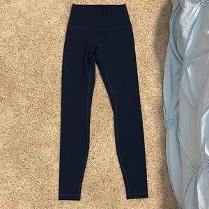 lululemon leggings navy blue full length